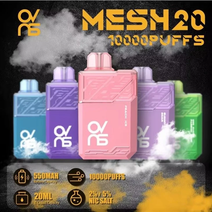 10000 Puffs 20ml Με Οθόνη LED Μιας χρήσης Ατμόλουτρο